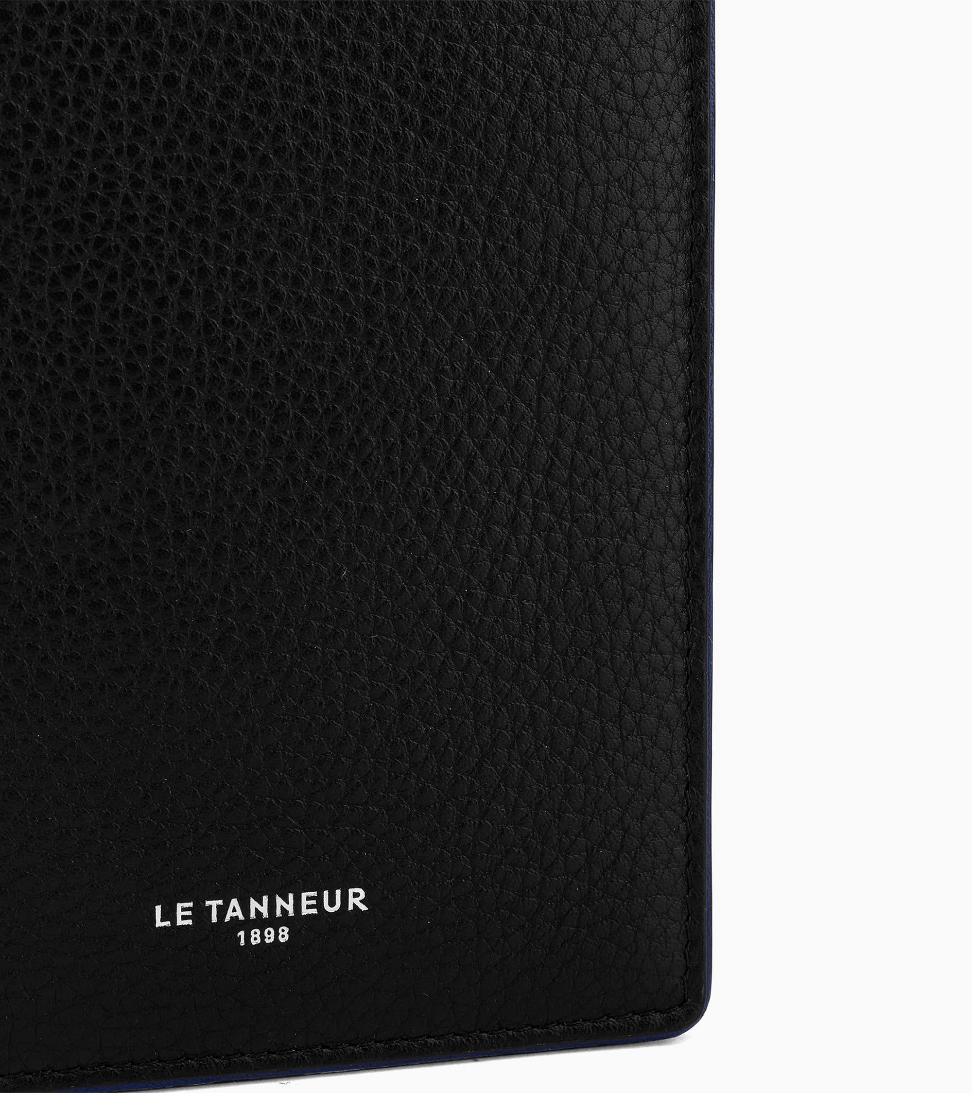 Le Tanneur Augustin portefeuille vertical cuir noir RFID