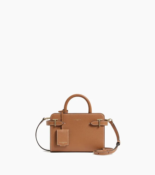 Le Tanneur Emilie mini sac à main cuir grainé tan