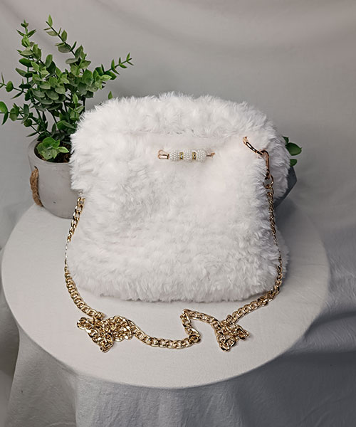 Takiri Mona TK1032 sac à main blanc pilou pilou