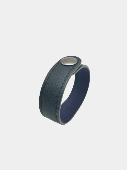 Nodie's Lily Sam bracelet cuir marine grainé 19cm