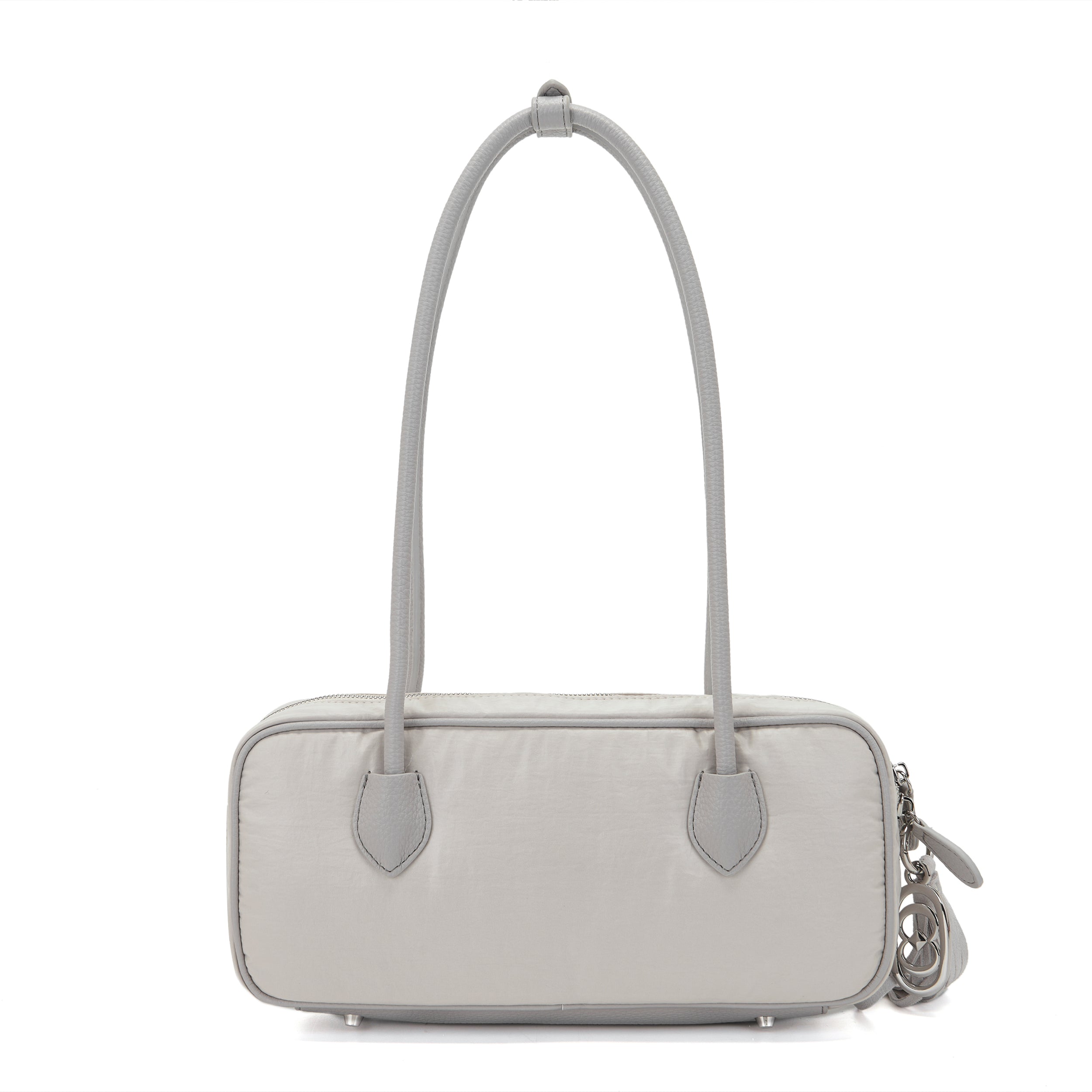 La Carrie Wrinkled sac à main nylon gris 30 cm