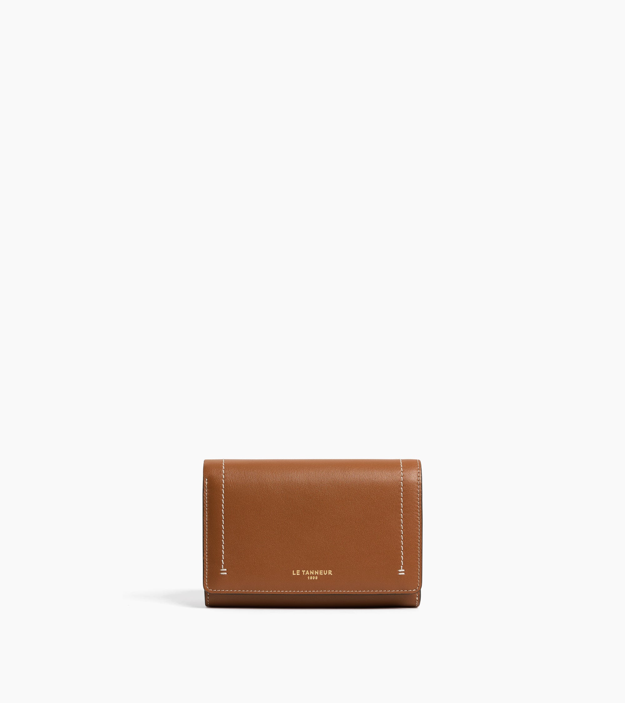 Le Tanneur Louison portefeuille cuir lisse marron