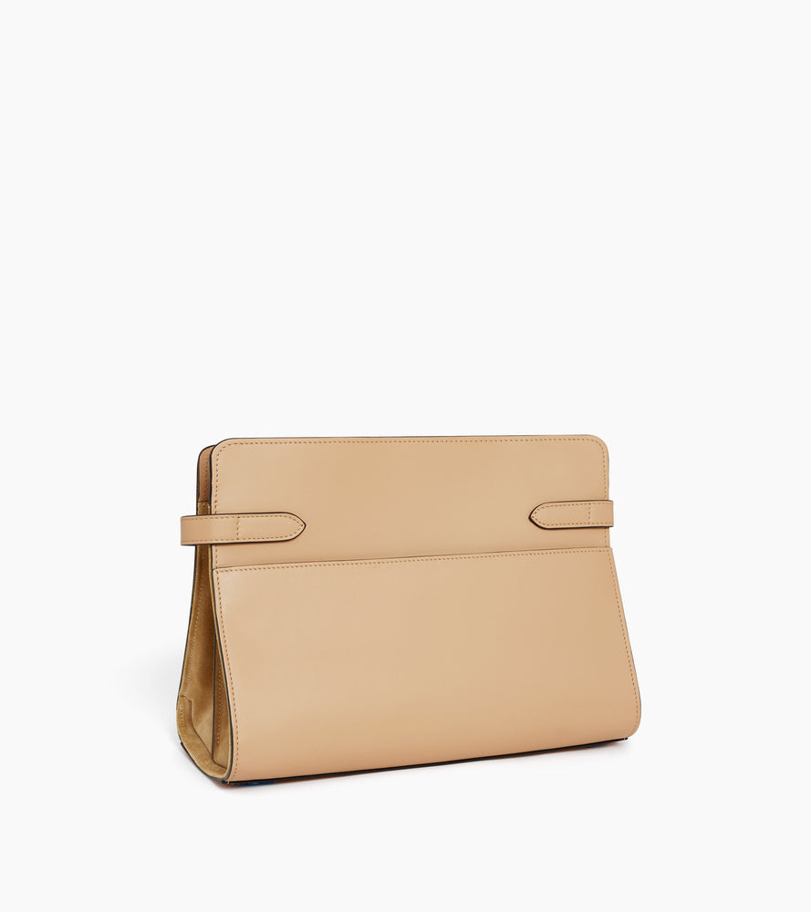 Le Tanneur Emie grand sac épaule cuir Desert nubuck