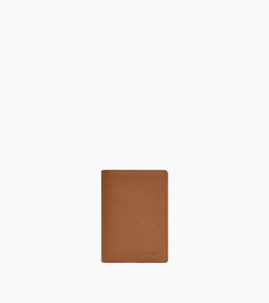 Le Tanneur Charles portefeuille cuir grainé marron Tan