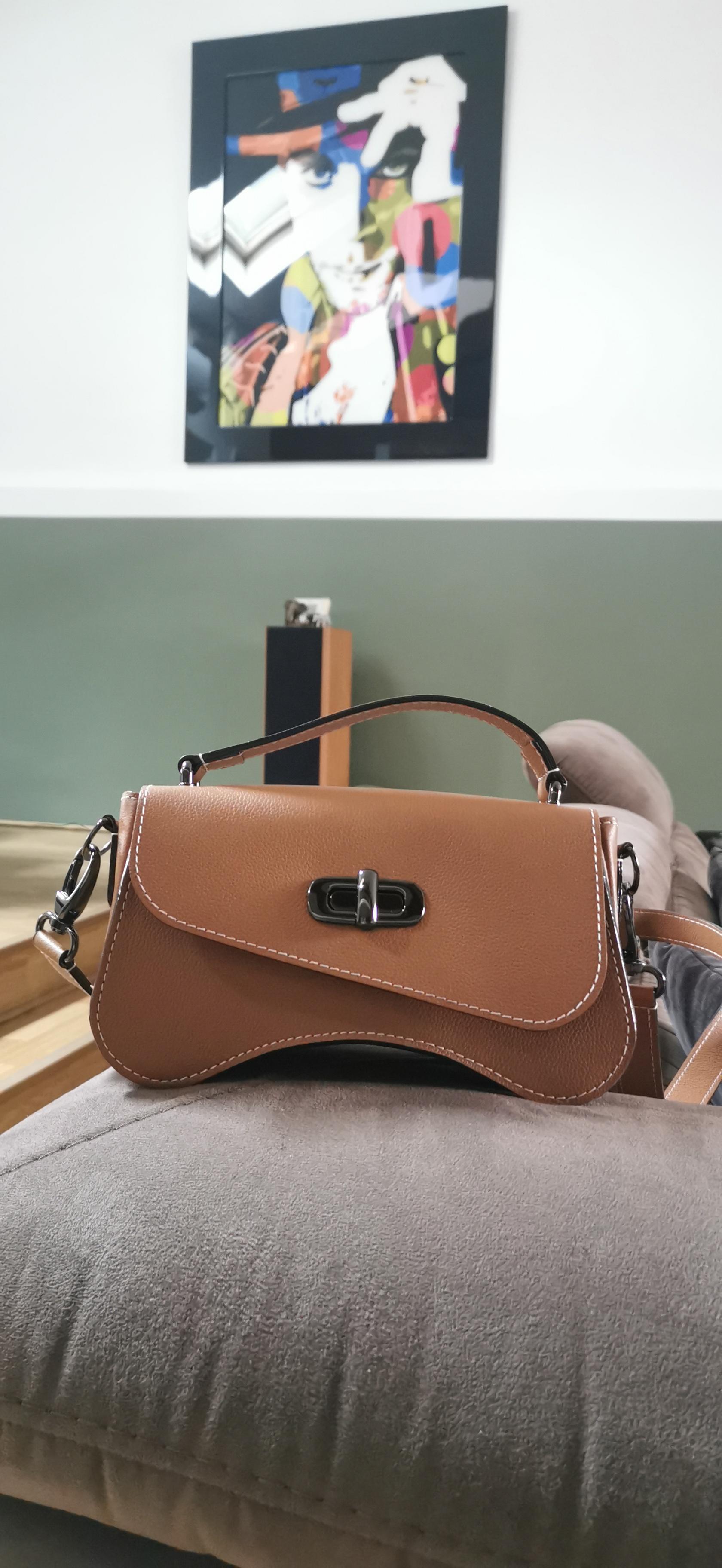 Nodie's L'iconique sac baguette camel grainé cuir