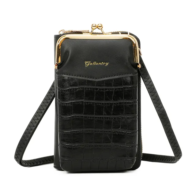 Gallantry Sacs Bandoulière Téléphone Portefeuille Sac Noir