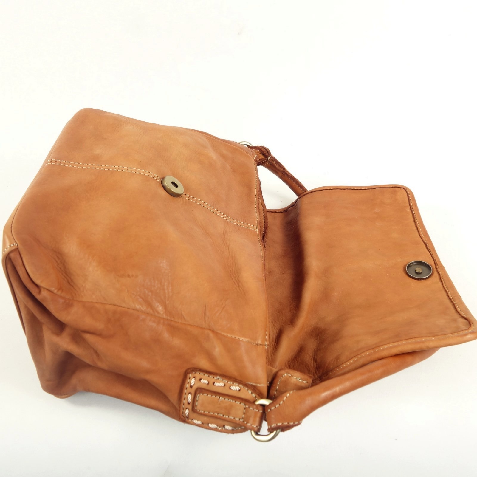 Collection Esprit Cuir Lara Petite Besace Cuir Naturel Vintage