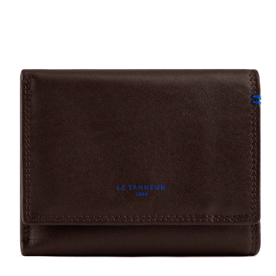 Le Tanneur Grand Porte Monnaie Cuir Lisse Homme 11x8 cm