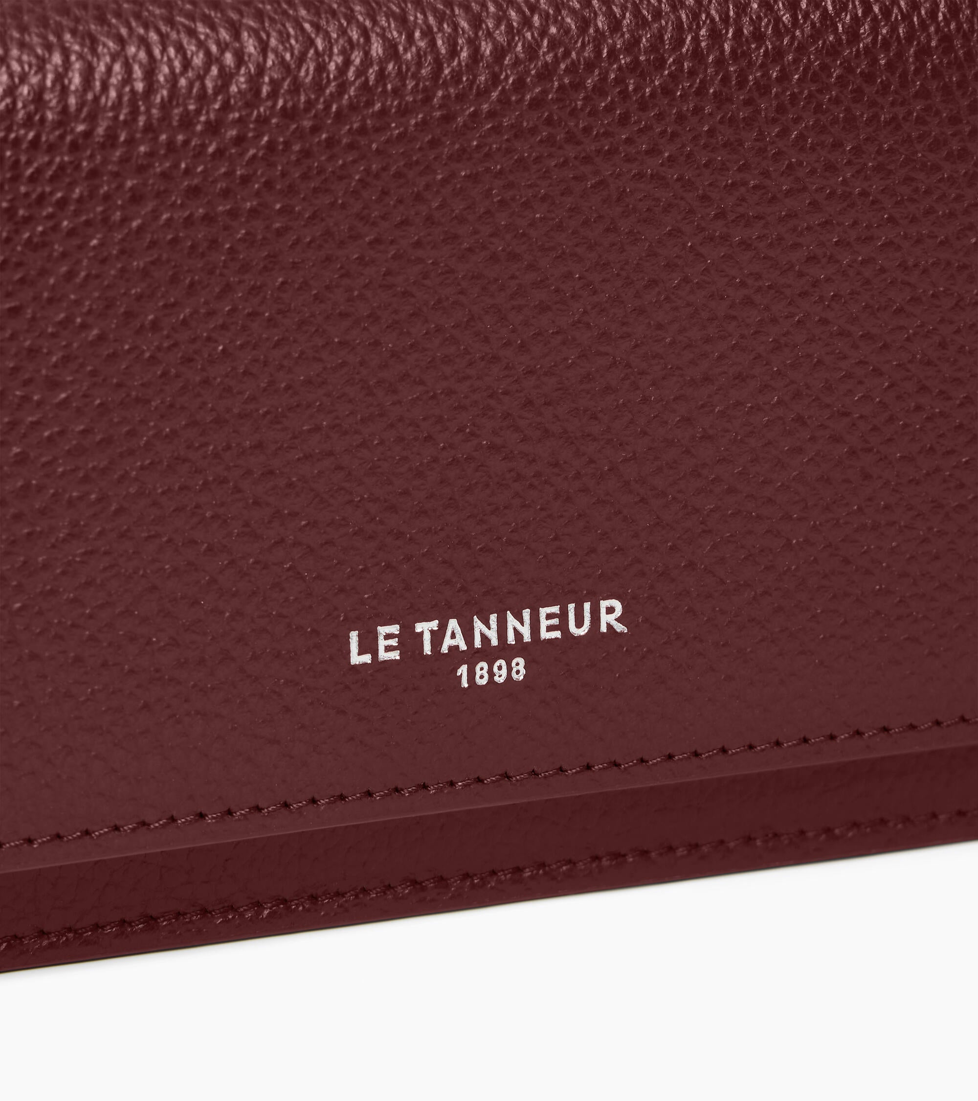 Le Tanneur Louison Porte-Cartes Cuir Rouge Grainé