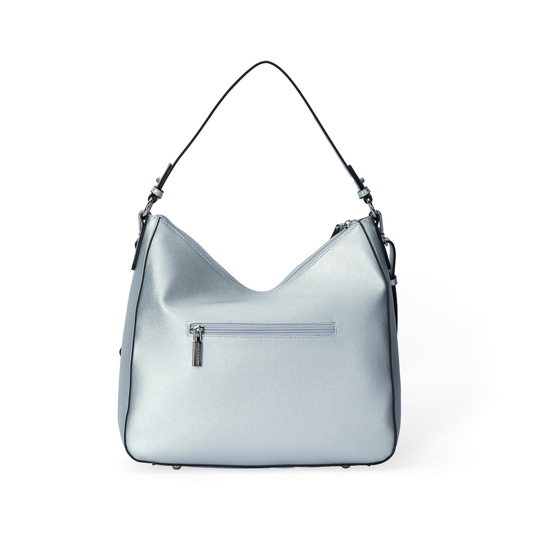 MAC ALYSTER Tentation sac épaule hobo argent clouté