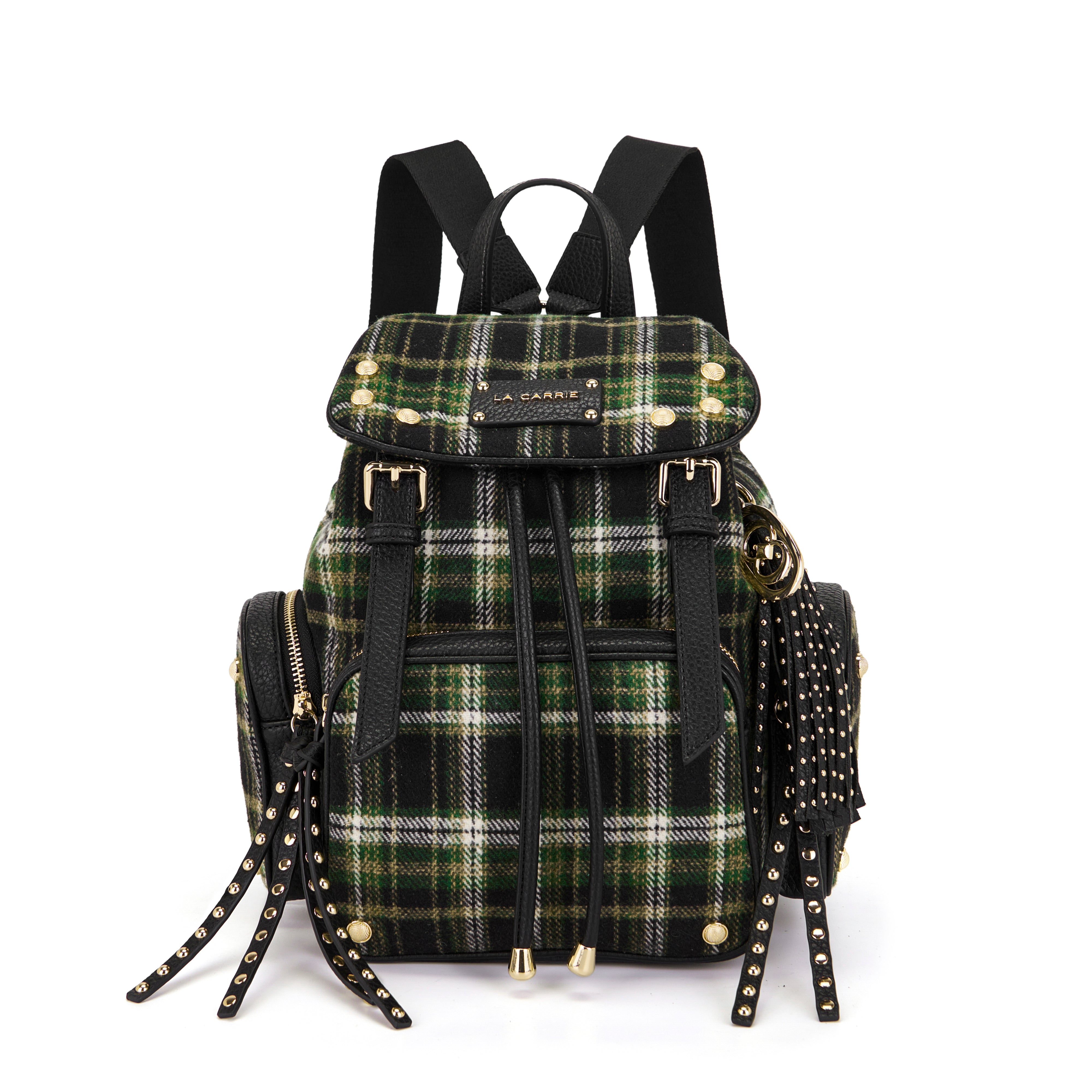 La Carrie Scottish sac à dos green tartan 27 cm