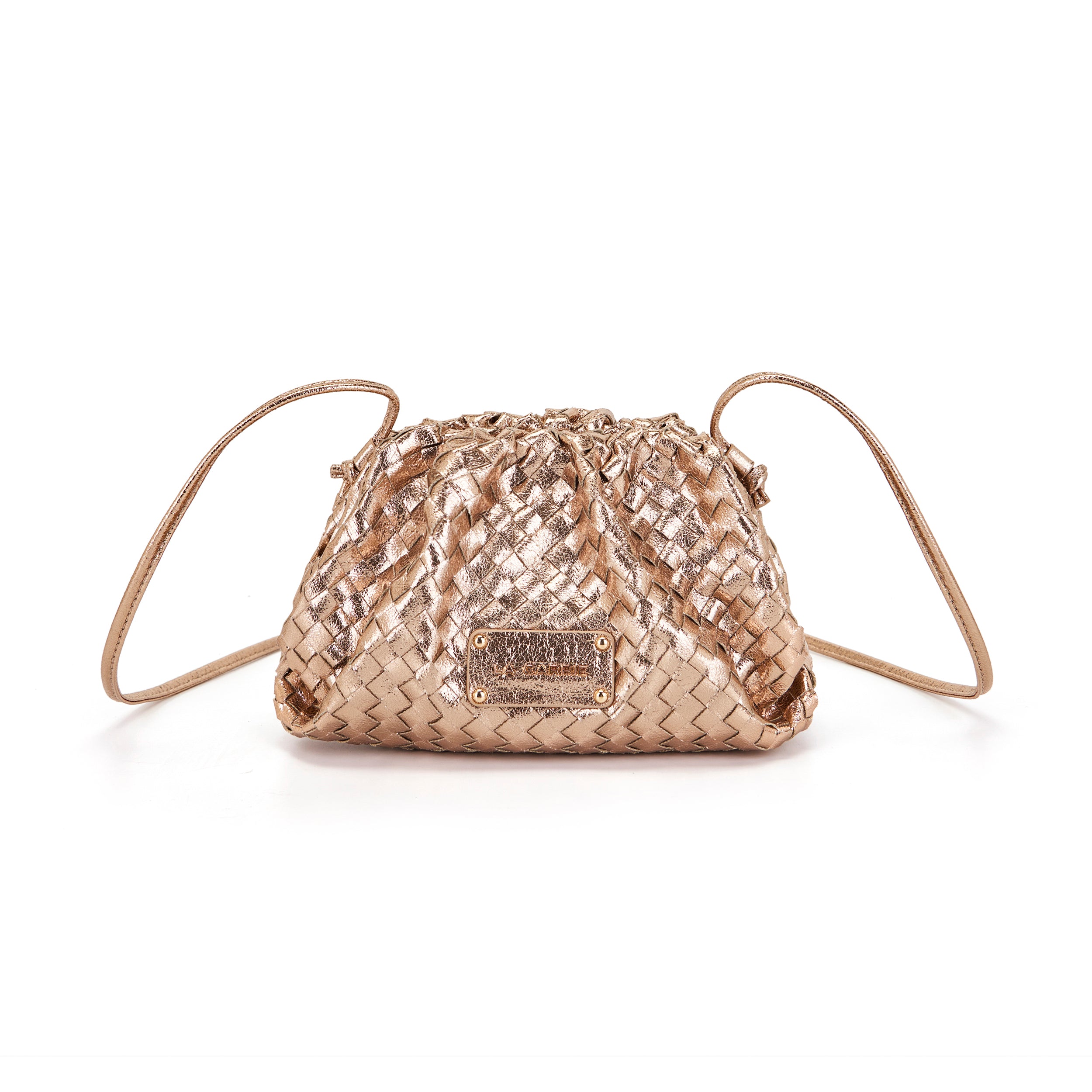 La Carrie Capsule Small sac bandoulière doré métallisé