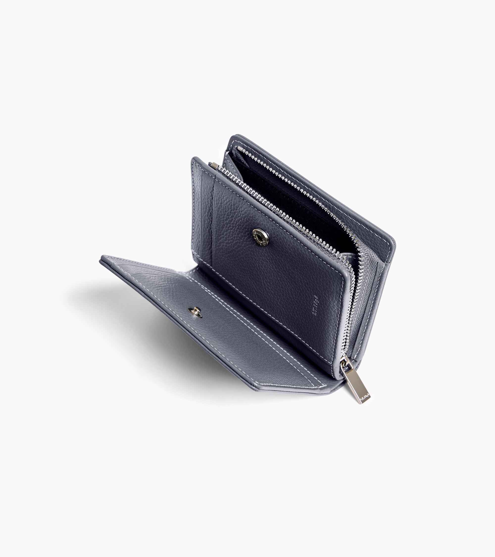 Le Tanneur Marguerite Petit Portefeuille Cuir Steel Blue