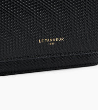 Le Tanneur Emilie porte-cartes cuir signature T rabat monnaie zippée
