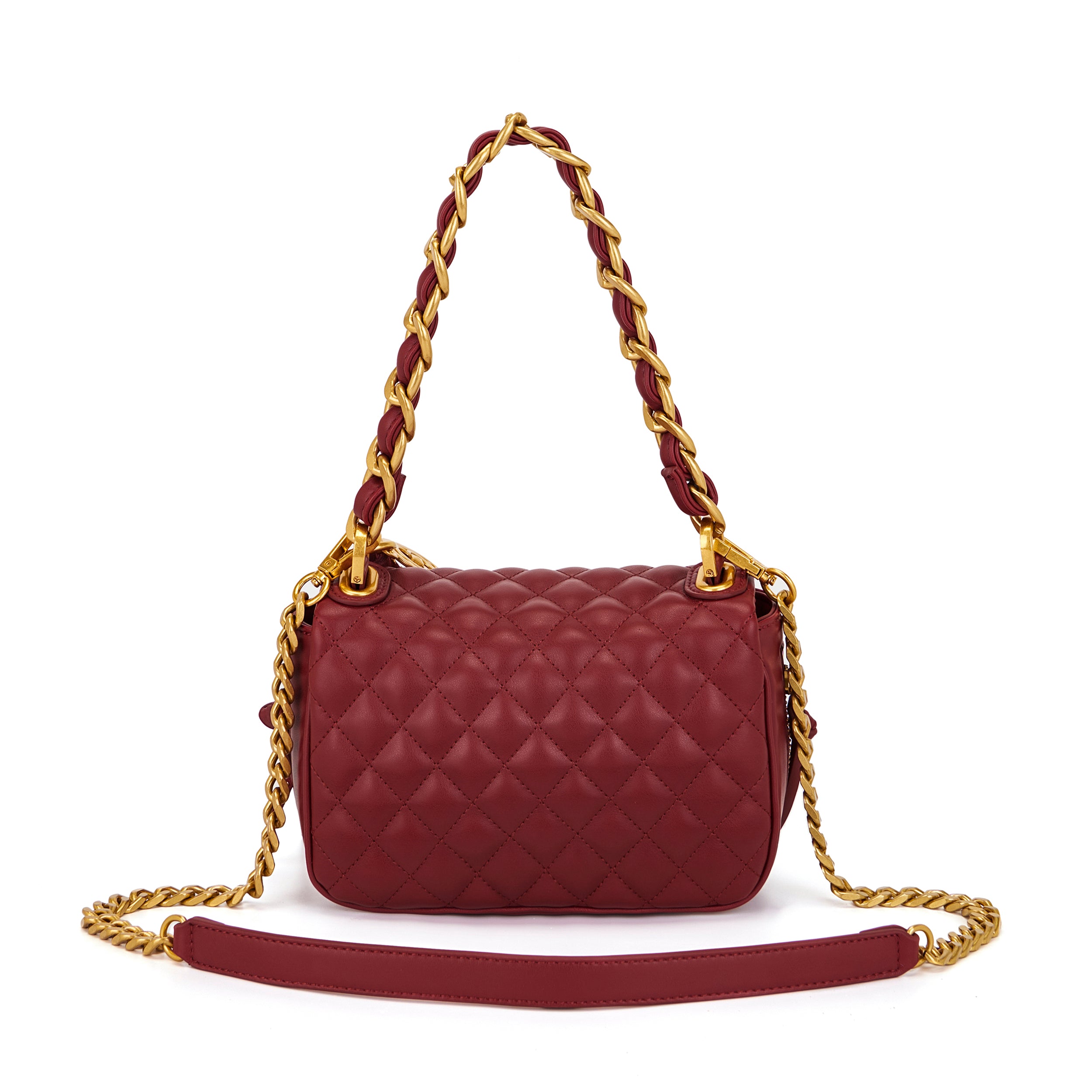 La Carrie Touchy Isabel sac bandoulière rouge 21x10x13cm