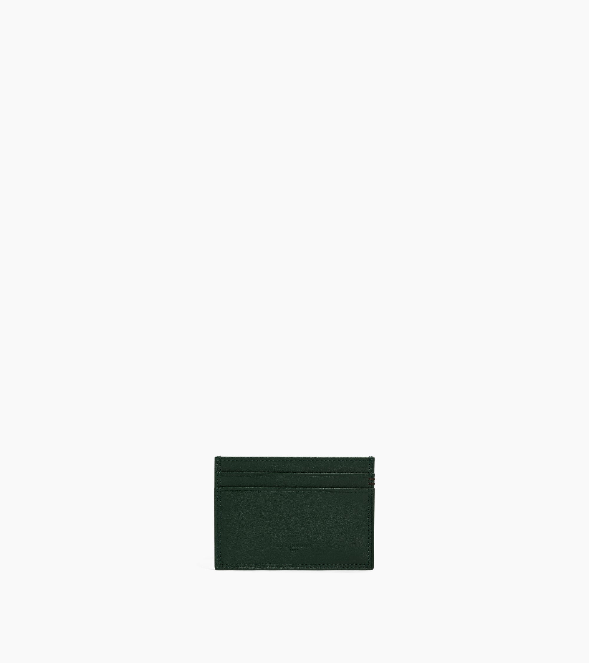 Le Tanneur Martin porte-cartes cuir Green Malachite
