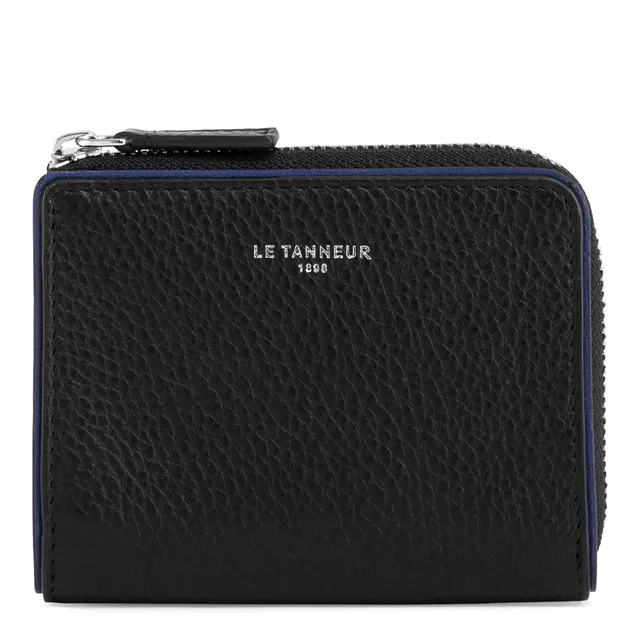 Le Tanneur Augustin porte monnaie cuir homme zippé anti-RFID