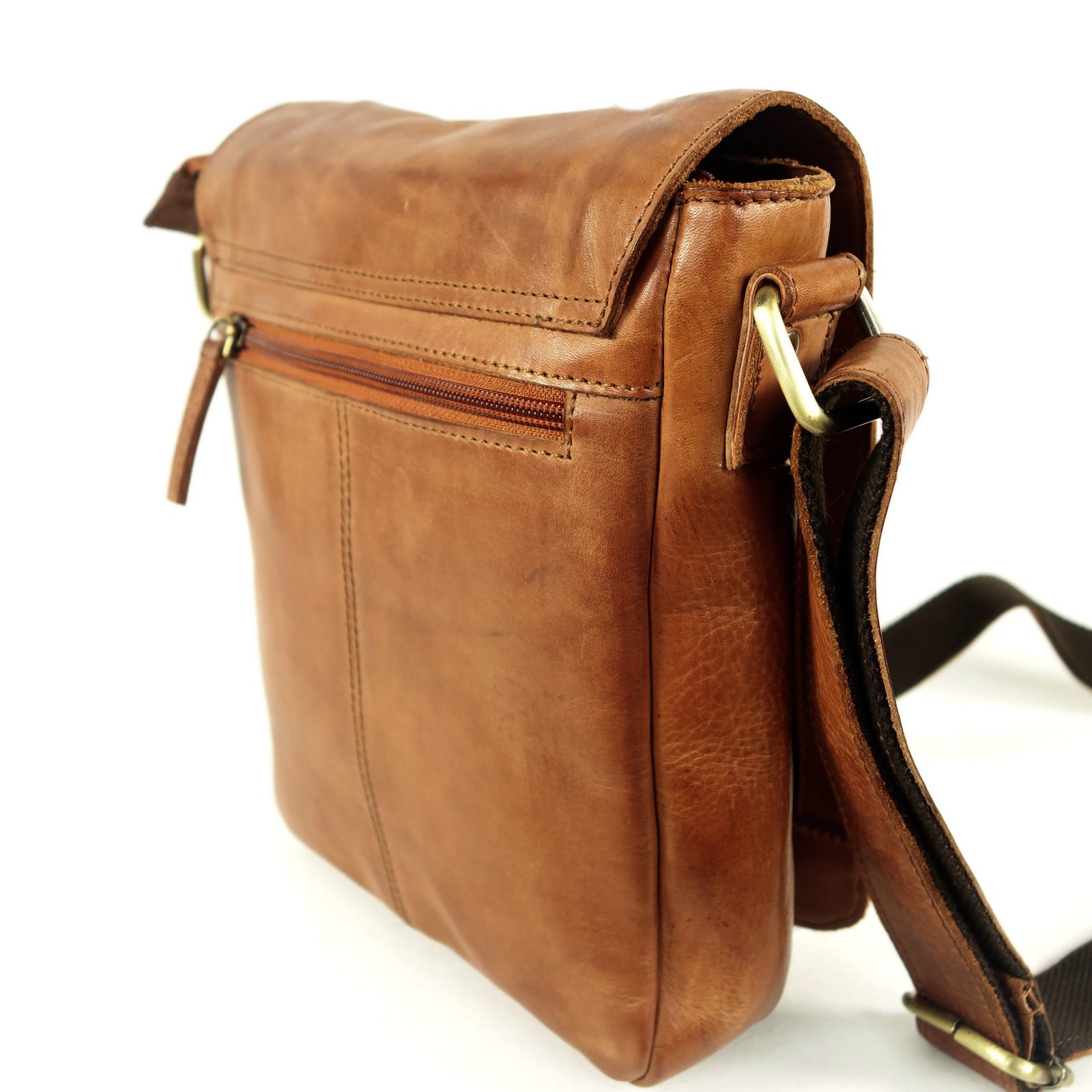 Esprit Cuir Francisco sac bandoulière cuir naturel homme