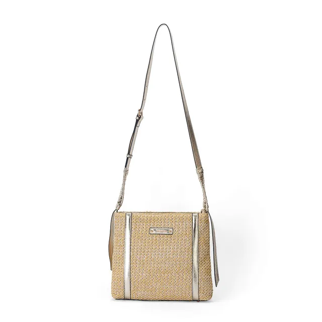 MAC ALYSTER Saint-Malo sac trotteur paille Doré