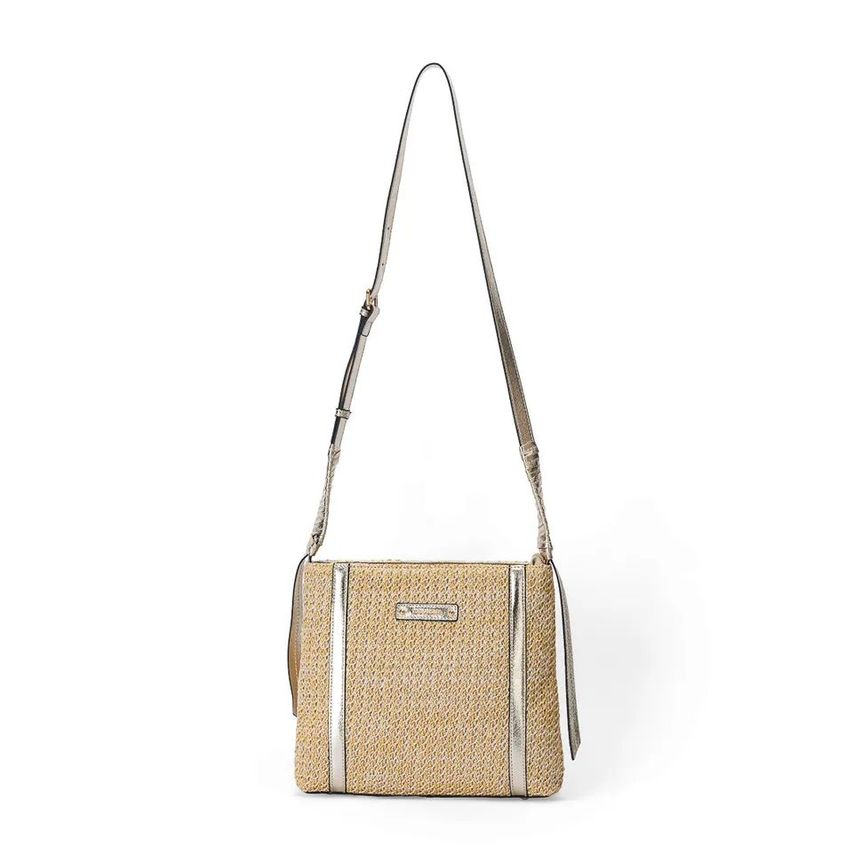 MAC ALYSTER Saint-Malo sac trotteur paille Doré