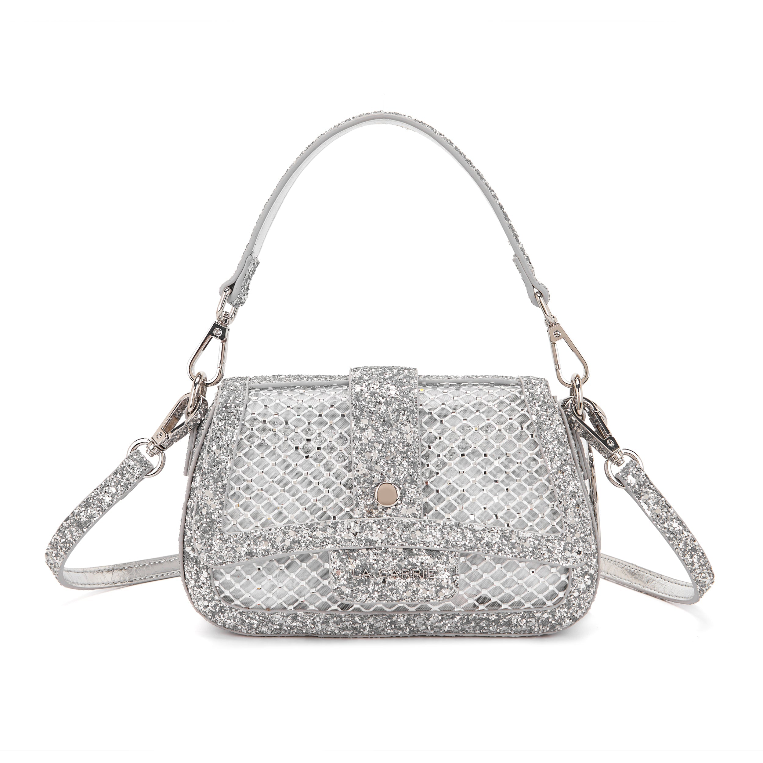 La Carrie Night Edition sac bandoulière blanc 20x6x12
