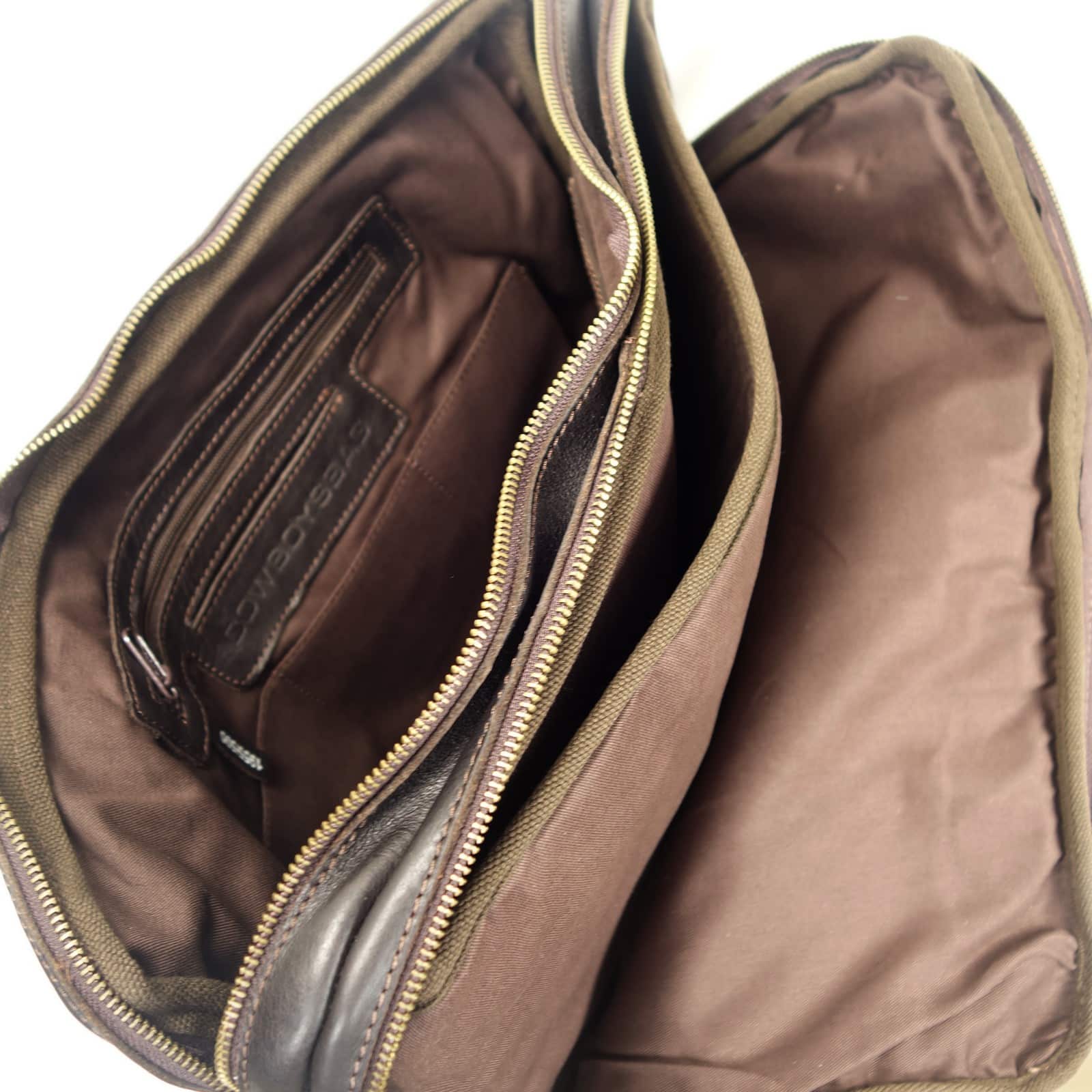 Collection Esprit Cuir GRAHAM cartable cuir marron 17 pouces A4