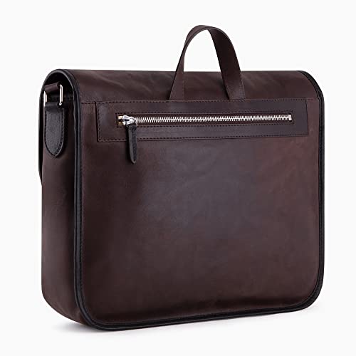 Le Tanneur Gabriel sac bandoulière cuir ordinateur 13 pouces