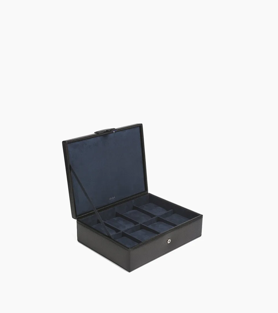 Le Tanneur Coffret 8 montres cuir recyclé noir