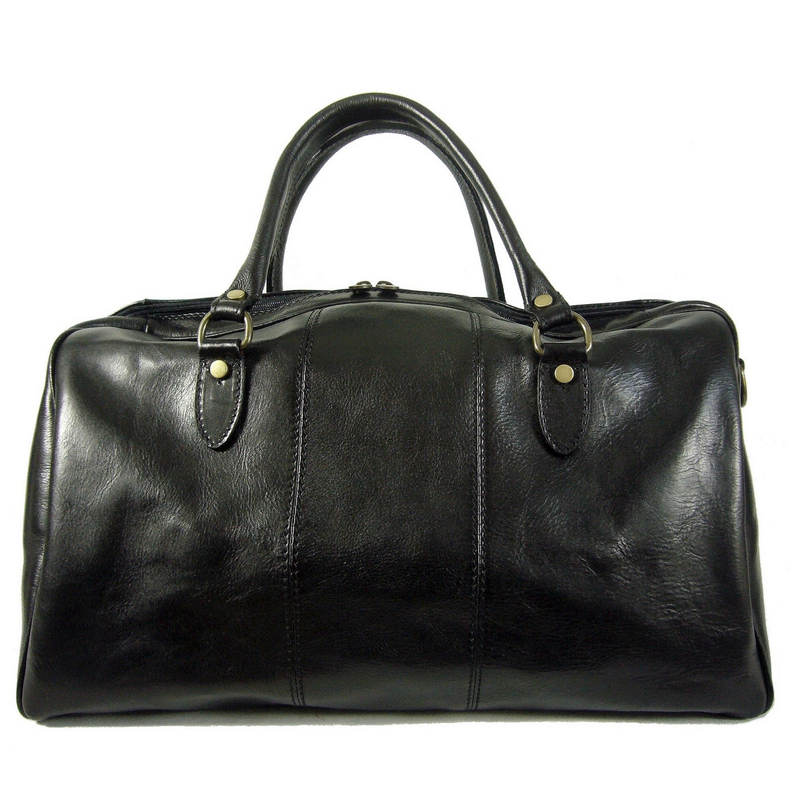 Collection Esprit Cuir VIENNA sac de voyage noir cuir