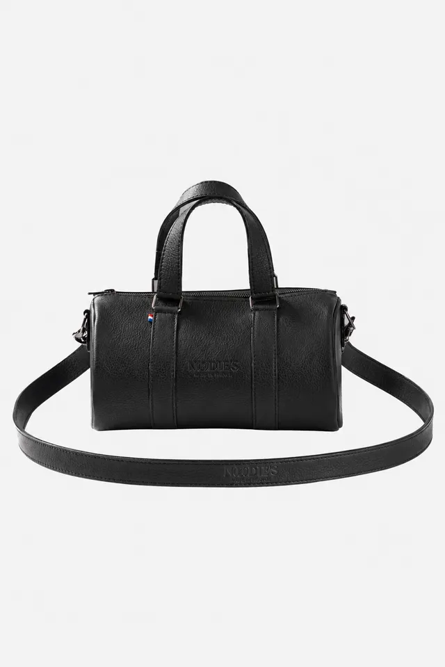 Nodie's Jim noir grainé sac bowling femme cuir 5L