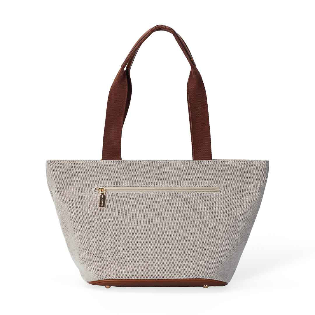 MAC ALYSTER Miss Bohème sac cabas léopard lin