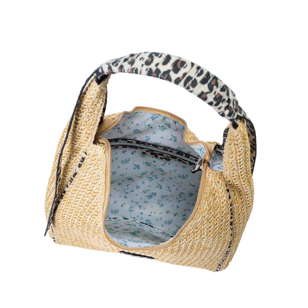MAC ALYSTER SAINT-MALO Sac hobo Léopard souple épaule
