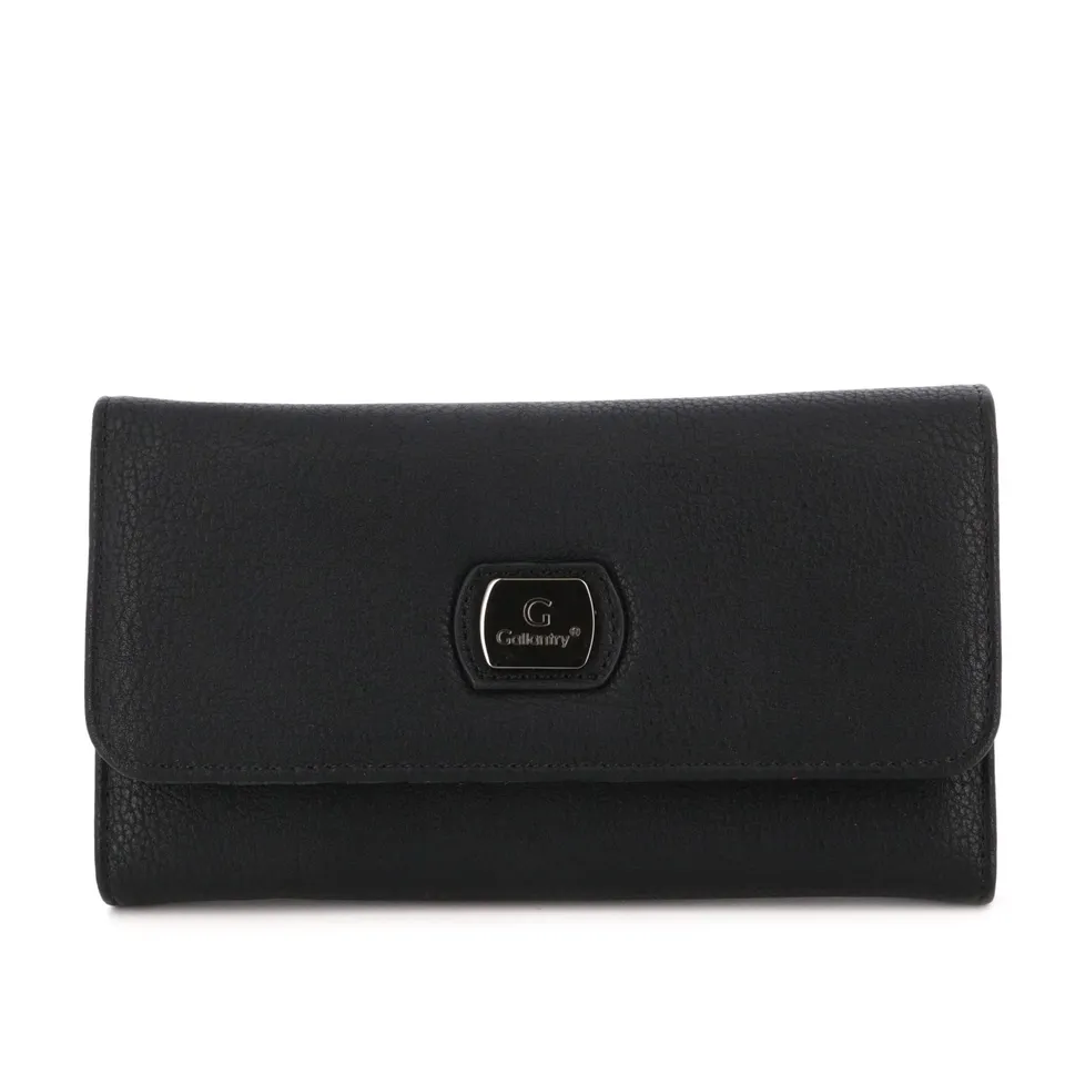Gallantry Accessoires Portefeuille Long Noir 3 Volets