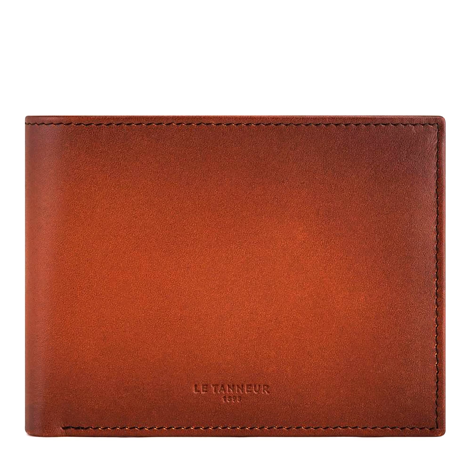 Le Tanneur Albert portefeuille cuir patiné homme 12,5 cm