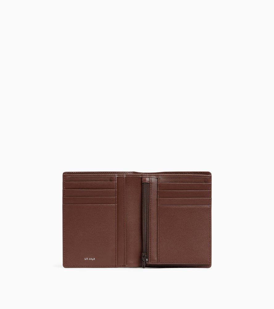 Le Tanneur Emile portefeuille vertical zippé cuir T