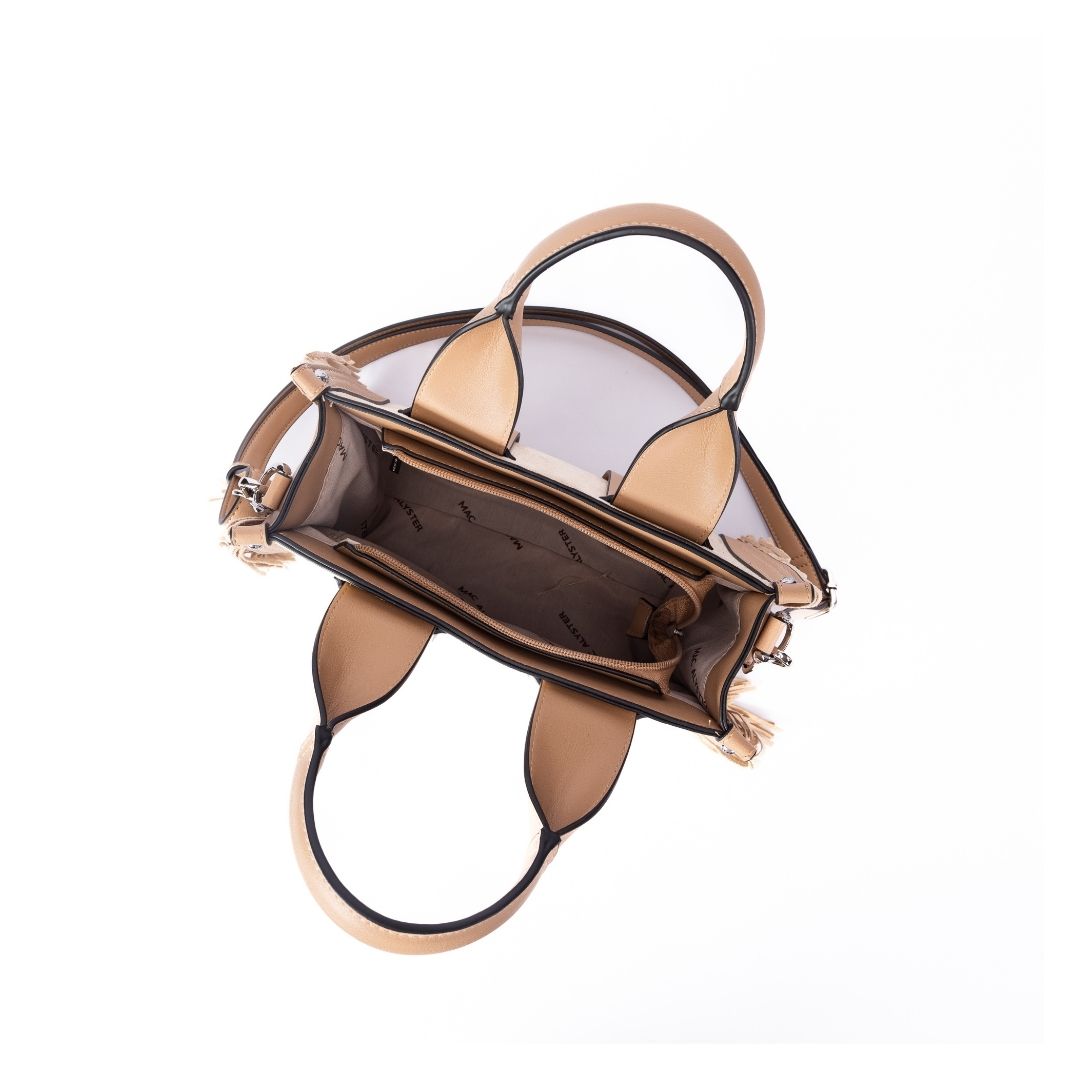 MAC ALYSTER Clover Nubuck petit cabas beige synthétique