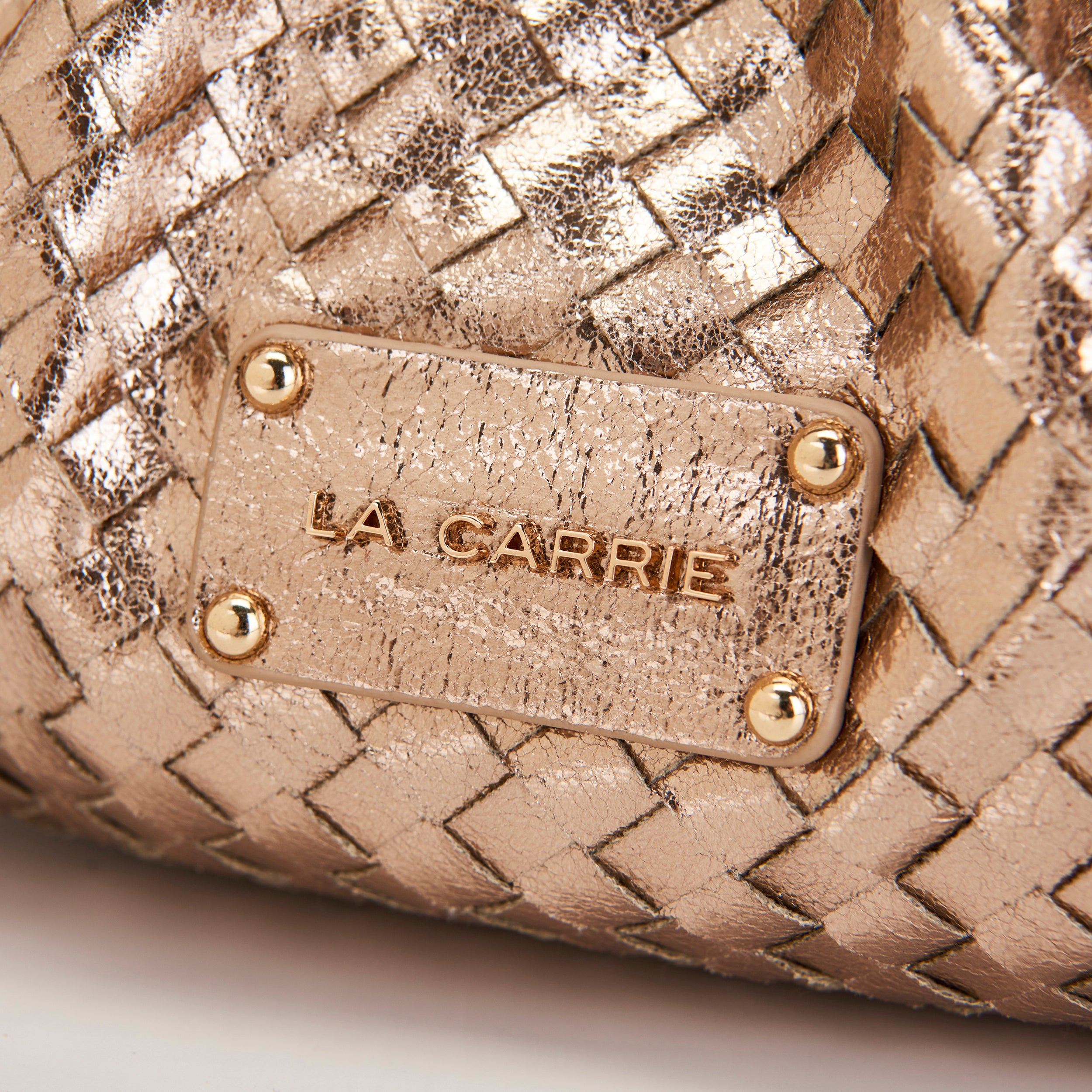 La Carrie Capsule Small sac bandoulière doré métallisé