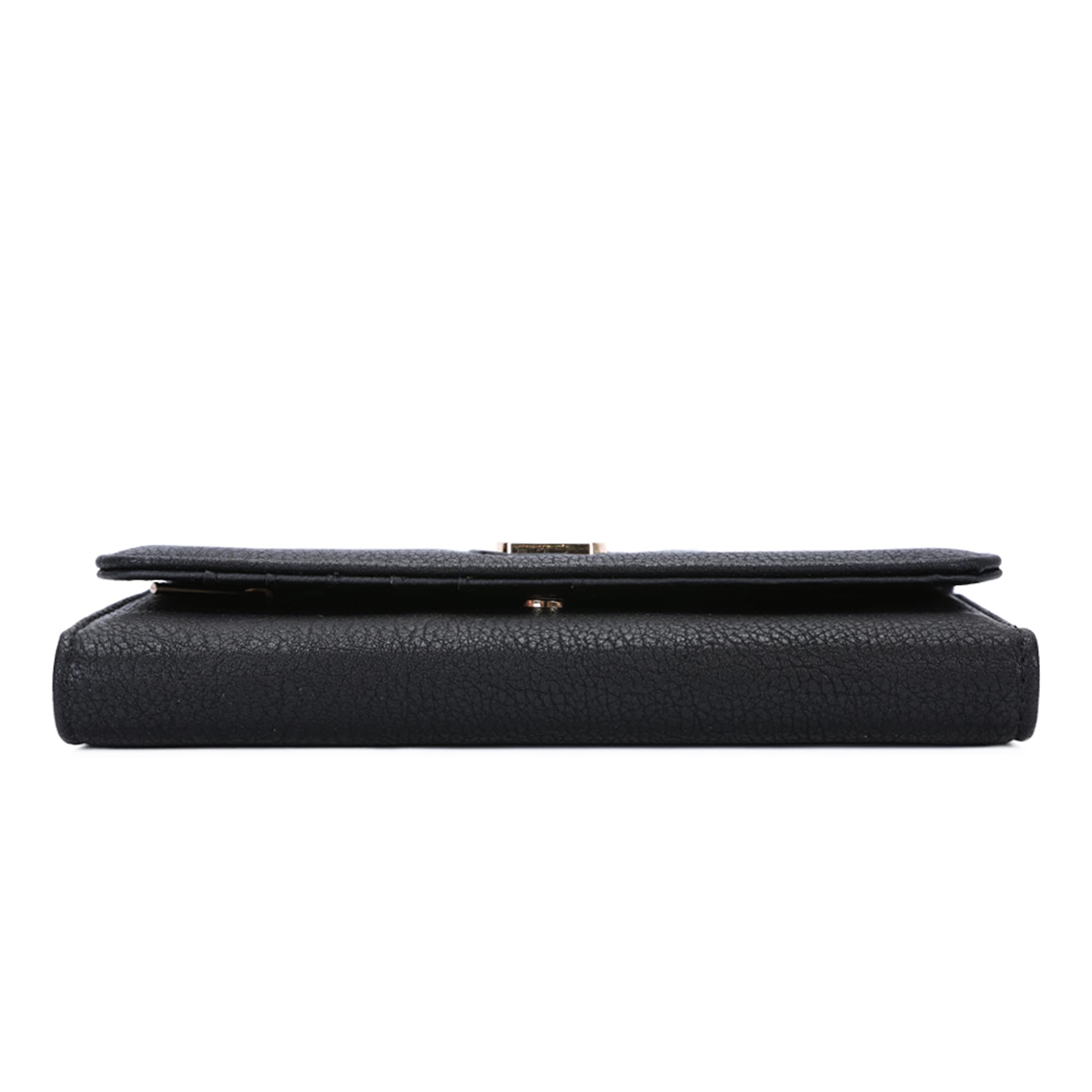 Gallantry Accessoires Portefeuille Long Noir 3 Volets