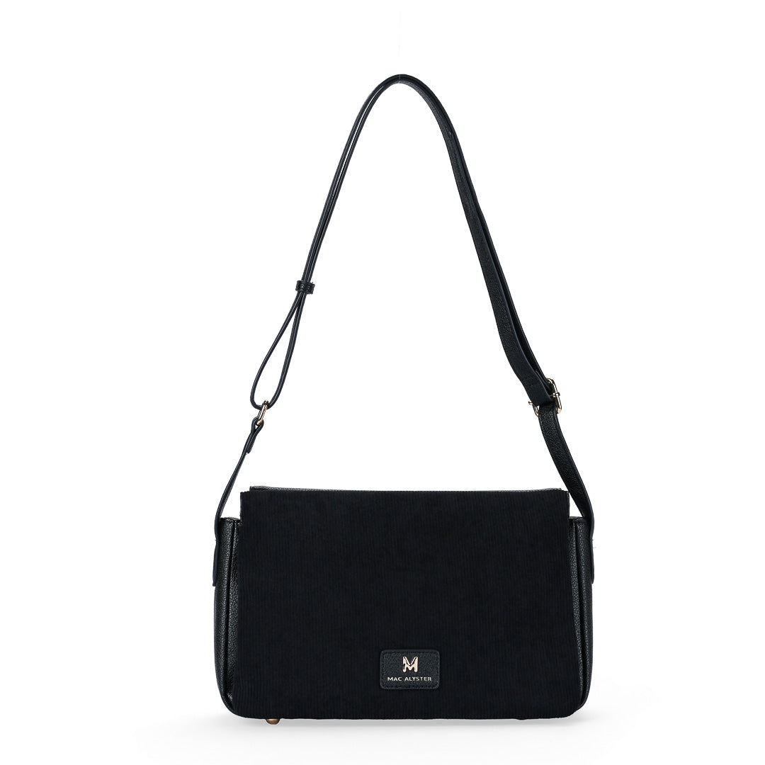MAC ALYSTER Glysia sac trotteur Noir bandoulière 29 cm