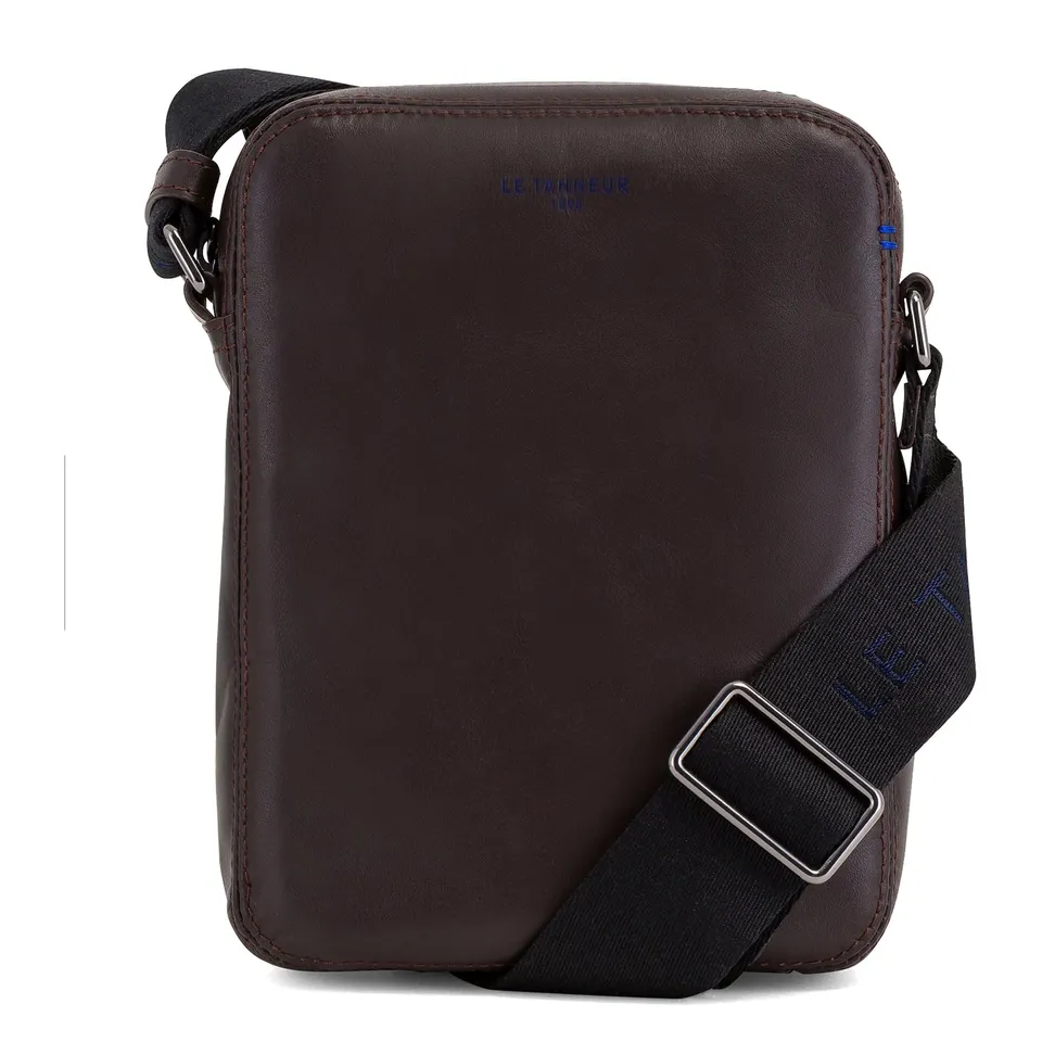 Le Tanneur Martin sacoche cuir lisse homme 16x21 cm