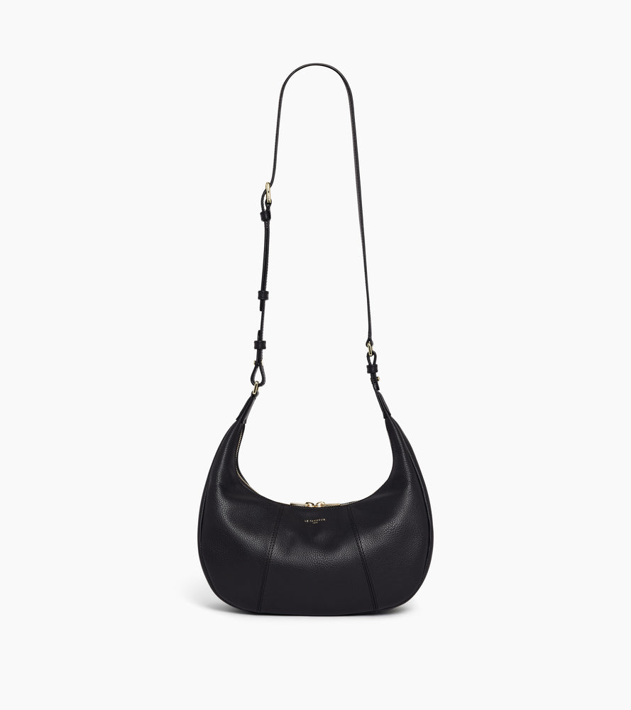 Le Tanneur Juliette petit sac hobo cuir Black