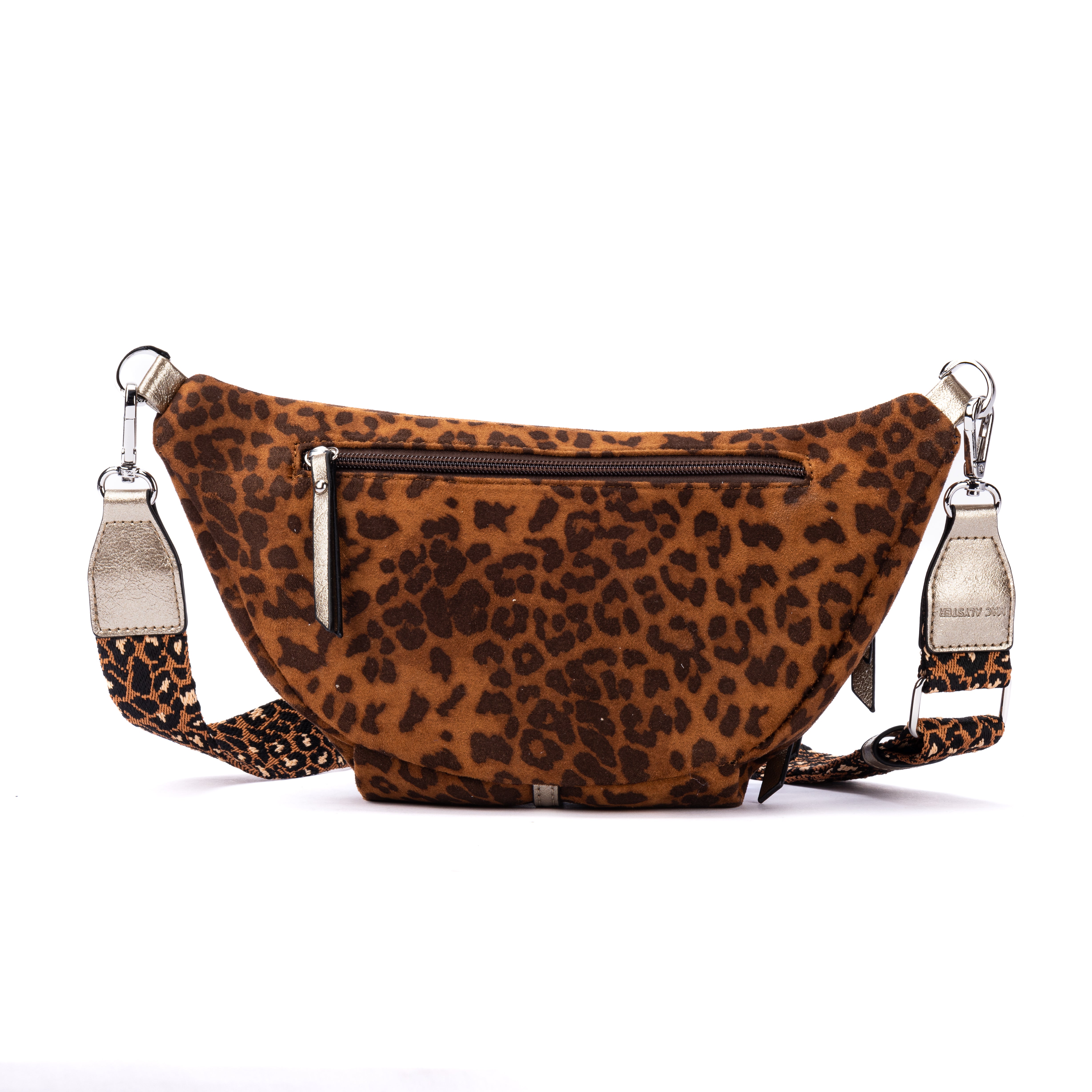 MAC ALYSTER Capsule Léopard sac banane Noir 33 cm