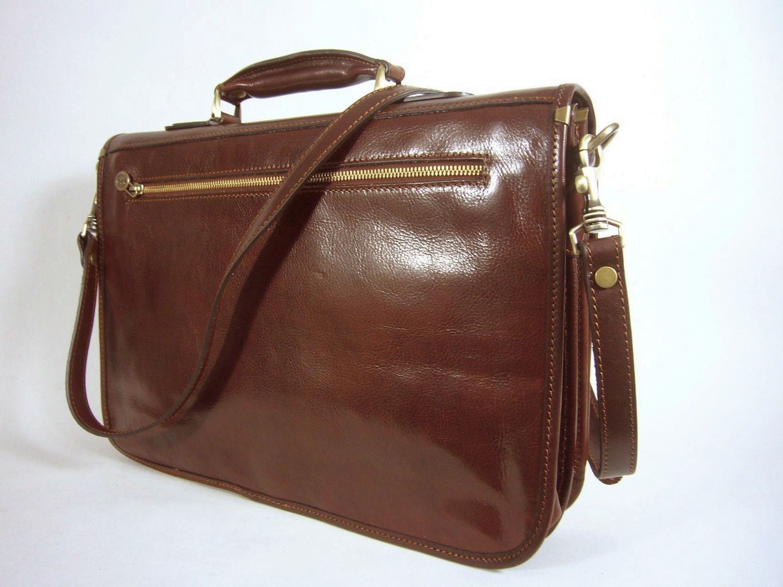 Collection Esprit Cuir GIACOMO porte-document cuir marron A4 PC 15