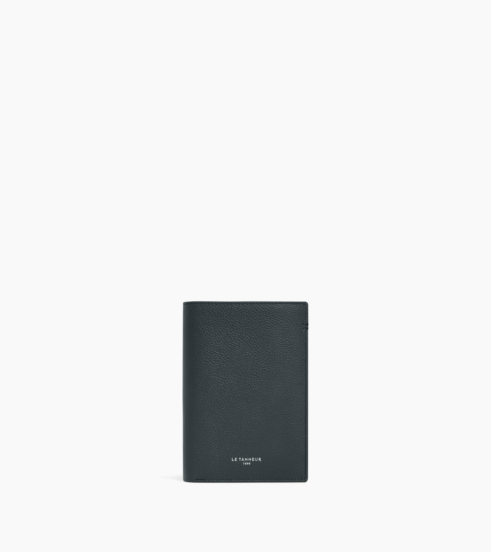 Le Tanneur Lucien portefeuille moyen cuir grainé twilight blue