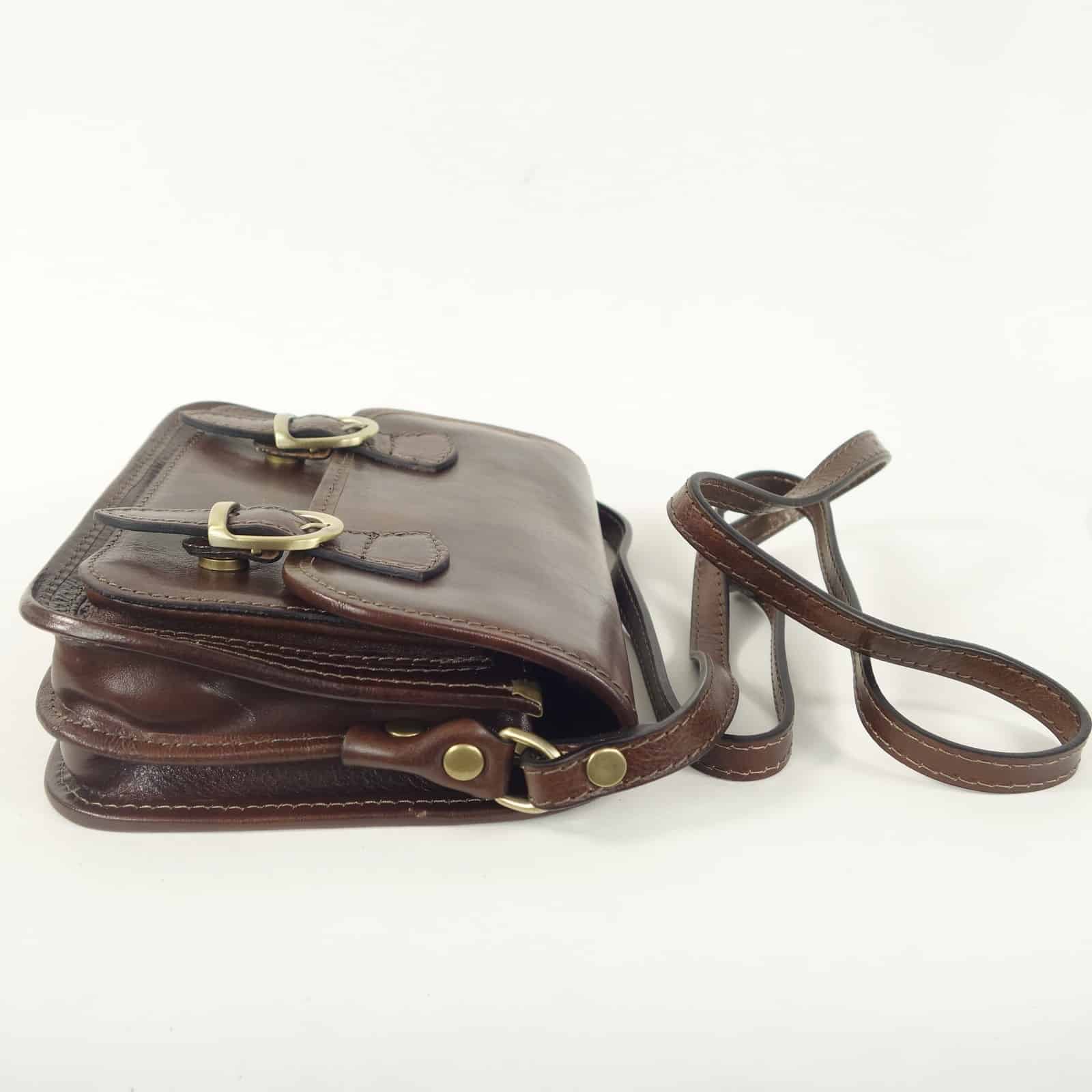 Collection Esprit Cuir ELANIA mini sac bandoulière marron