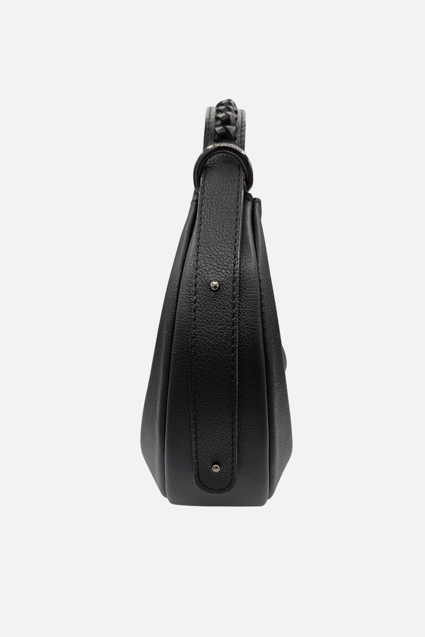 Nodie's Nouvelle Lune sac hobo cuir noir grainé