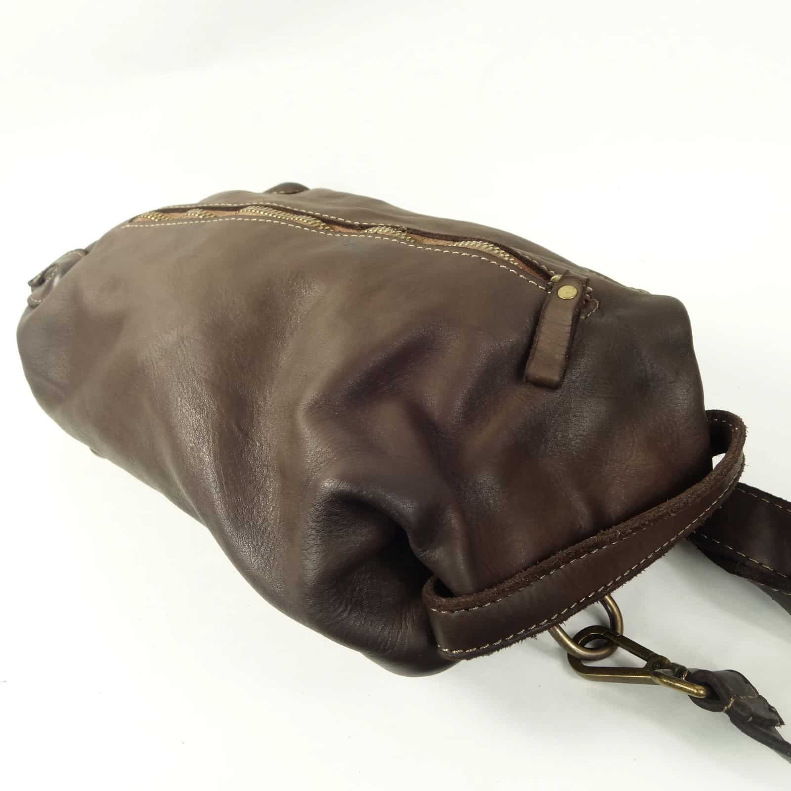 Collection Esprit Cuir Bruno sac banane cuir marron