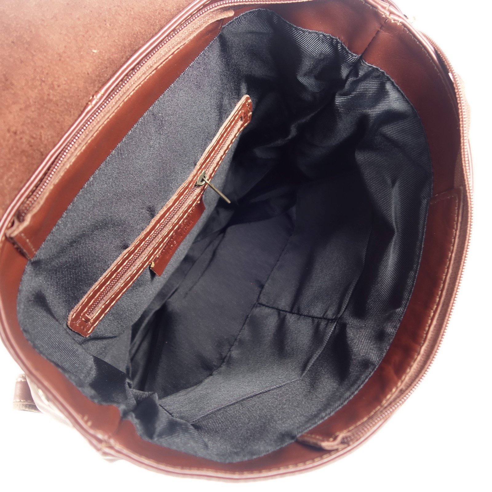 Collection Esprit Cuir Summer sac à dos marron cuir lisse femme