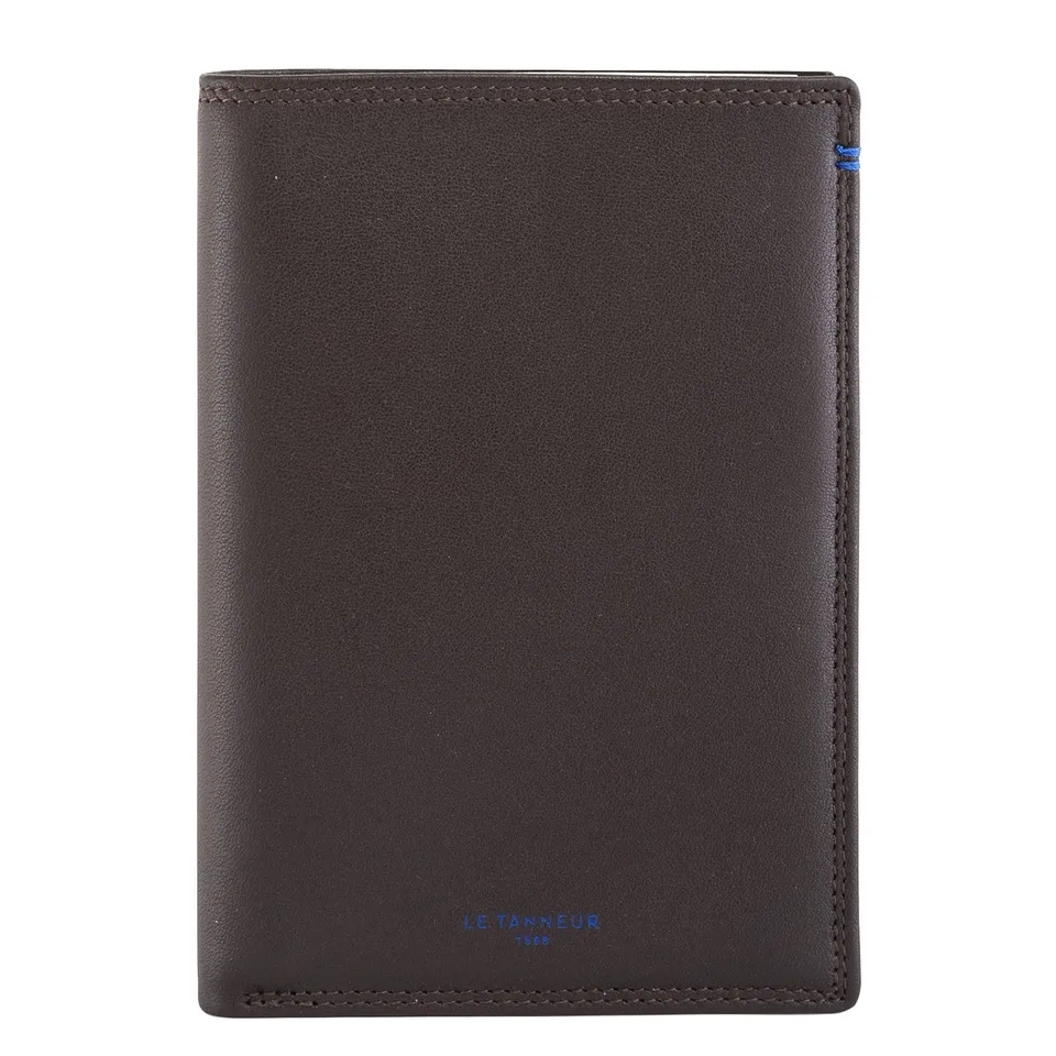 Le Tanneur portefeuille cuir lisse 15 cm 11 cartes