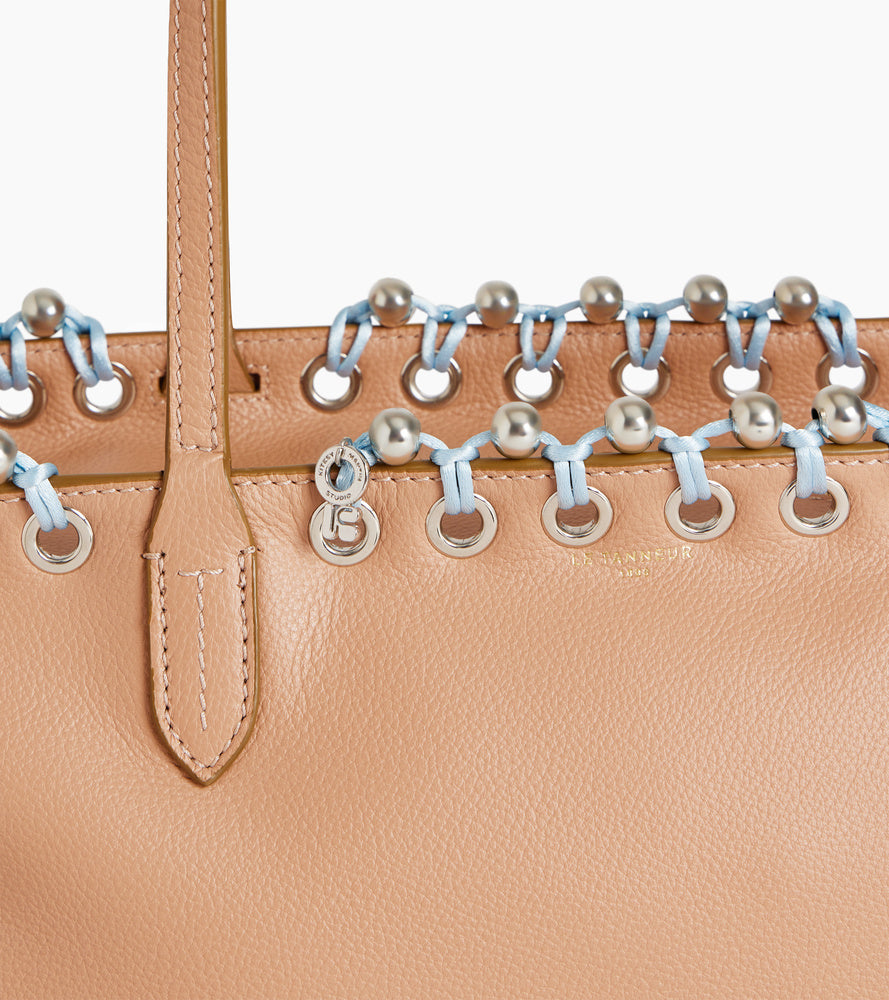 Le Tanneur Kitesy Martin Studio sac cabas cuir Rose Quartz